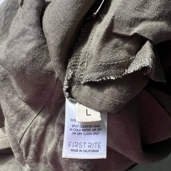 First Rite Linen Green Jumpsuit in a size medium - Picture 6 of 6